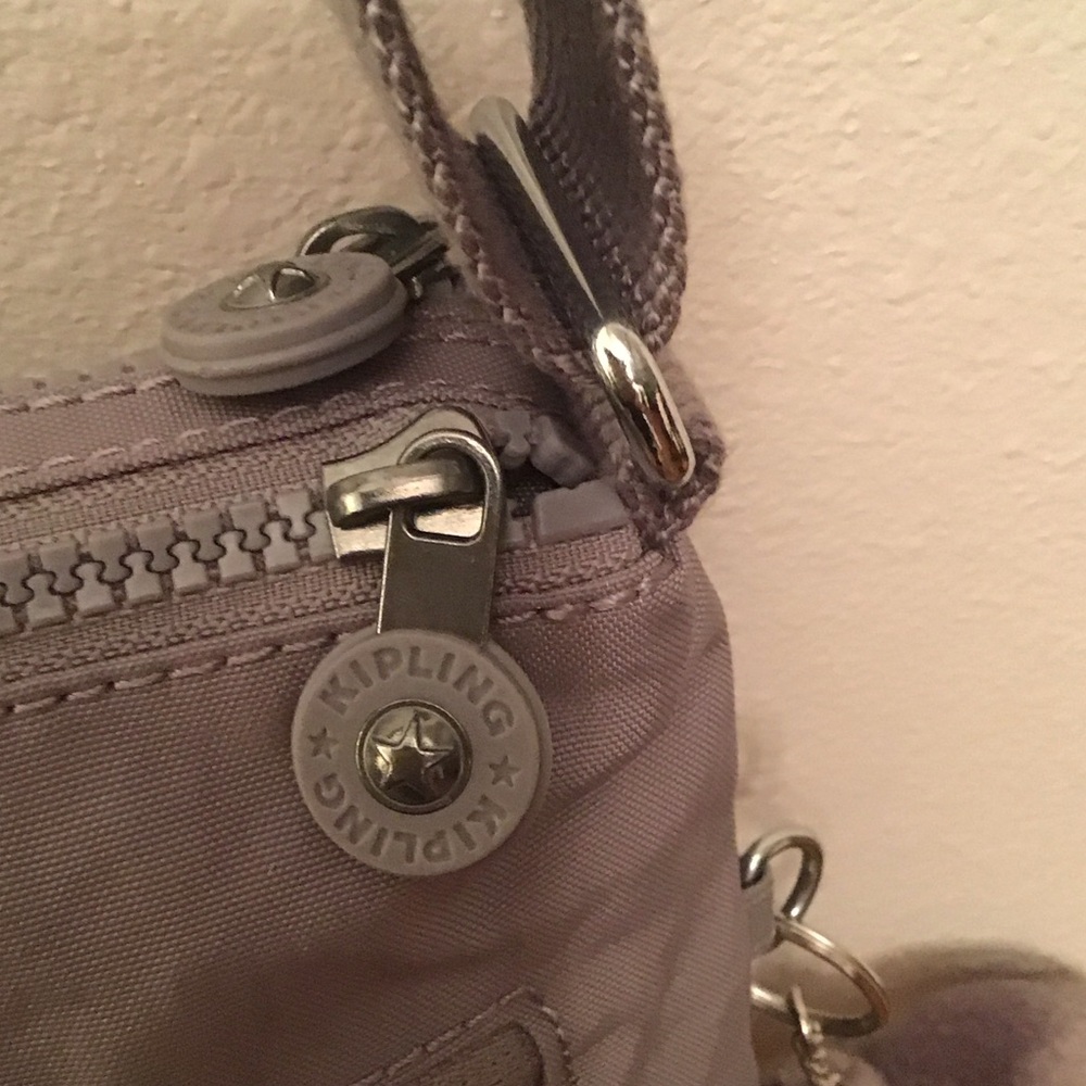 ✔️Kipling Light Gray Annabelle Crossbody Bag, NWT - Picture 6 of 15